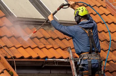Démoussage et hydrofuge de toiture à Lagney